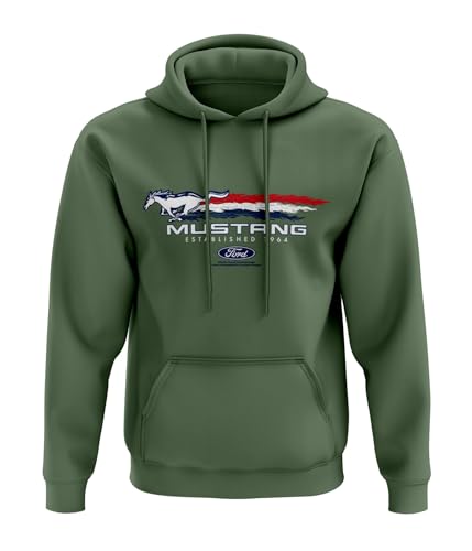 Ford Mustang Hoodie 2024 Ltd Edition 60-jähriges Jubiläum Herren-Kapuzenpullover von Ford Motor Company