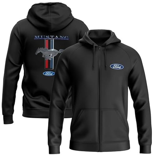 Ford Mustang Klassiker Kapuzenpullover mit Reißverschluss Ford Mustang Klassiker Kapuzenpullover mit Reißverschluss von Ford Motor Company