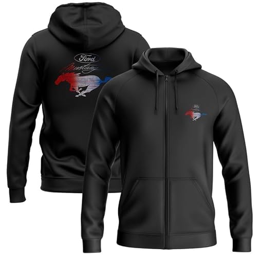 Ford Mustang Klassiker Kapuzenpullover mit Reißverschluss Ford Mustang Klassiker Kapuzenpullover mit Reißverschluss von Ford Motor Company