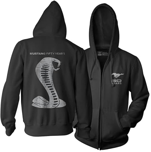 Ford Mustang Supersnake Kapuzenpullover mit Reißverschluss zum 50-jährigen Jubiläum Ford Mustang Supersnake Kapuzenpullover mit Reißverschluss zum 50-jährigen Jubiläum von Ford Motor Company