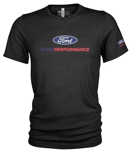 Ford Performance Klassisches Schwarz Einfarbiges Auto T-Shirt XXL für Erwachsene Männer, Auto- und Racing-Interessierte von Ford Performance