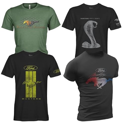 Ford Klassiker Mustang 4er Pack Herren T-Shirt Set von Ford
