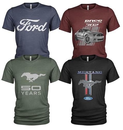 Ford Mustang Klassiker 4er Pack Herren T-Shirt Set #3499 Ford Mustang Klassiker 4er Pack Herren T-Shirt Set #3499 von Ford