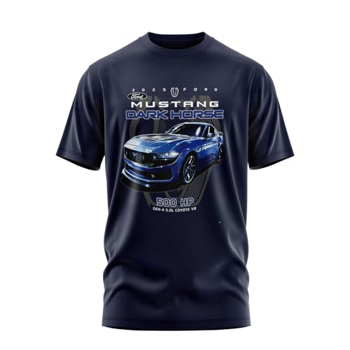 Ford Mustang T-Shirt 2025 Coyote Gen.4 Dark Horse Ltd Edition Herren T-Shirt von Ford