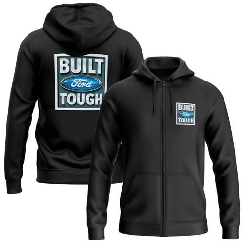 Ford Trucks Built Tough Herren Kapuzenpullover mit Reißverschluss Ford Trucks Built Tough Herren Kapuzenpullover mit Reißverschluss von Ford Motor Company