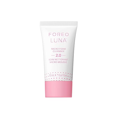 FOREO LUNA Micro-Foam Cleanser 2.0 – Gesichtsreinigung – Vitamin E - Aminosäuren - Mitesserentferner - Porenreiniger - Make Up Entferner – Reinigungsschaum Gesicht – Vegan – Gesichtspflege – 20 ml von FOREO