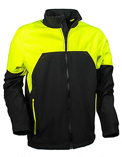 Forest Fighter "Start-Up Forstjacke by Francital - Forst-Softshelljacke - Waldjacke - Arbeitsjacke rot-gelb oder schwarz-gelb (S, Schwarz) von FOREST FIGHTER