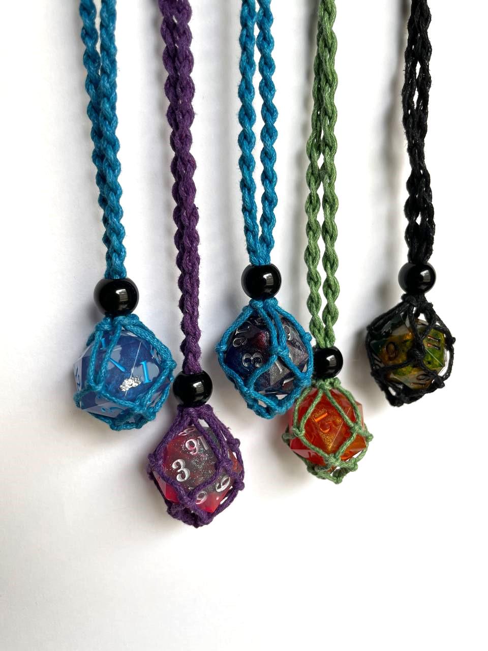 D20 Würfelhalter Halskette Dnd Geschenk Für Dungeons & Dragons Spieler von ForestDice