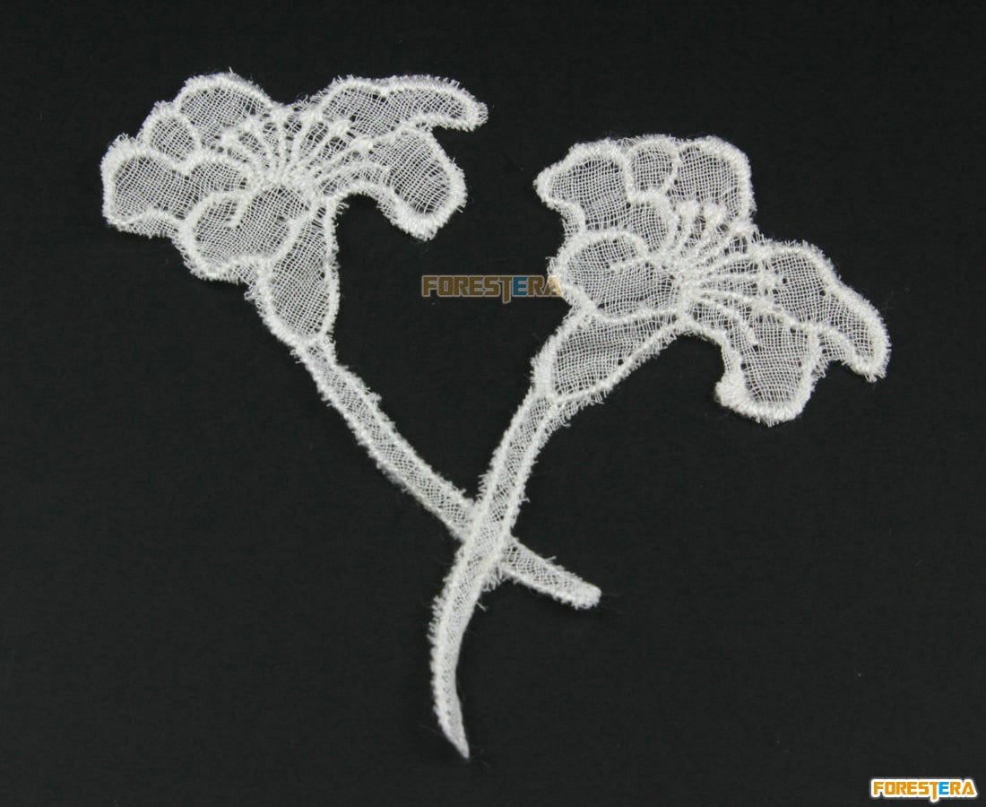 12 Stück Blume Spitze Applikation Weiß Baumwolle Bestickt Patch 3, 5 X 7 cm | Lace408 12 Stück Blume Spitze Applikation Weiß Baumwolle Bestickt Patch 3, 5 X 7 cm | Lace408 von ForestEra