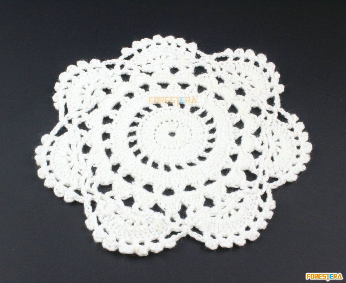 2 Stück Blume Spitze Applikation Weiß Baumwolle Bestickt Patch 13cm | Lace188 von ForestEra