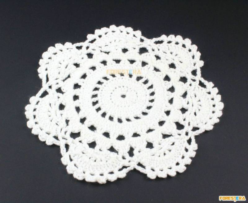 2 Stück Blume Spitze Applikation Weiß Baumwolle Bestickt Patch 13cm | Lace188 von ForestEra