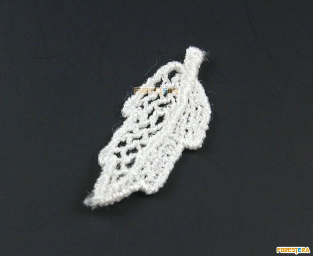 20 Stück Blatt Spitze Applikation Weiß Terylen Bestickt Patch 3, 5 X 1, 5 cm | Lace209 20 Stück Blatt Spitze Applikation Weiß Terylen Bestickt Patch 3, 5 X 1, 5 cm | Lace209 von ForestEra
