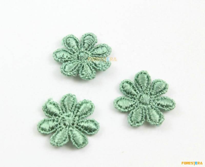 20 Stück Blume Spitze Applikation Grün Baumwolle Bestickt Patch 2cm | Lace157 20 Stück Blume Spitze Applikation Grün Baumwolle Bestickt Patch 2cm | Lace157 von ForestEra