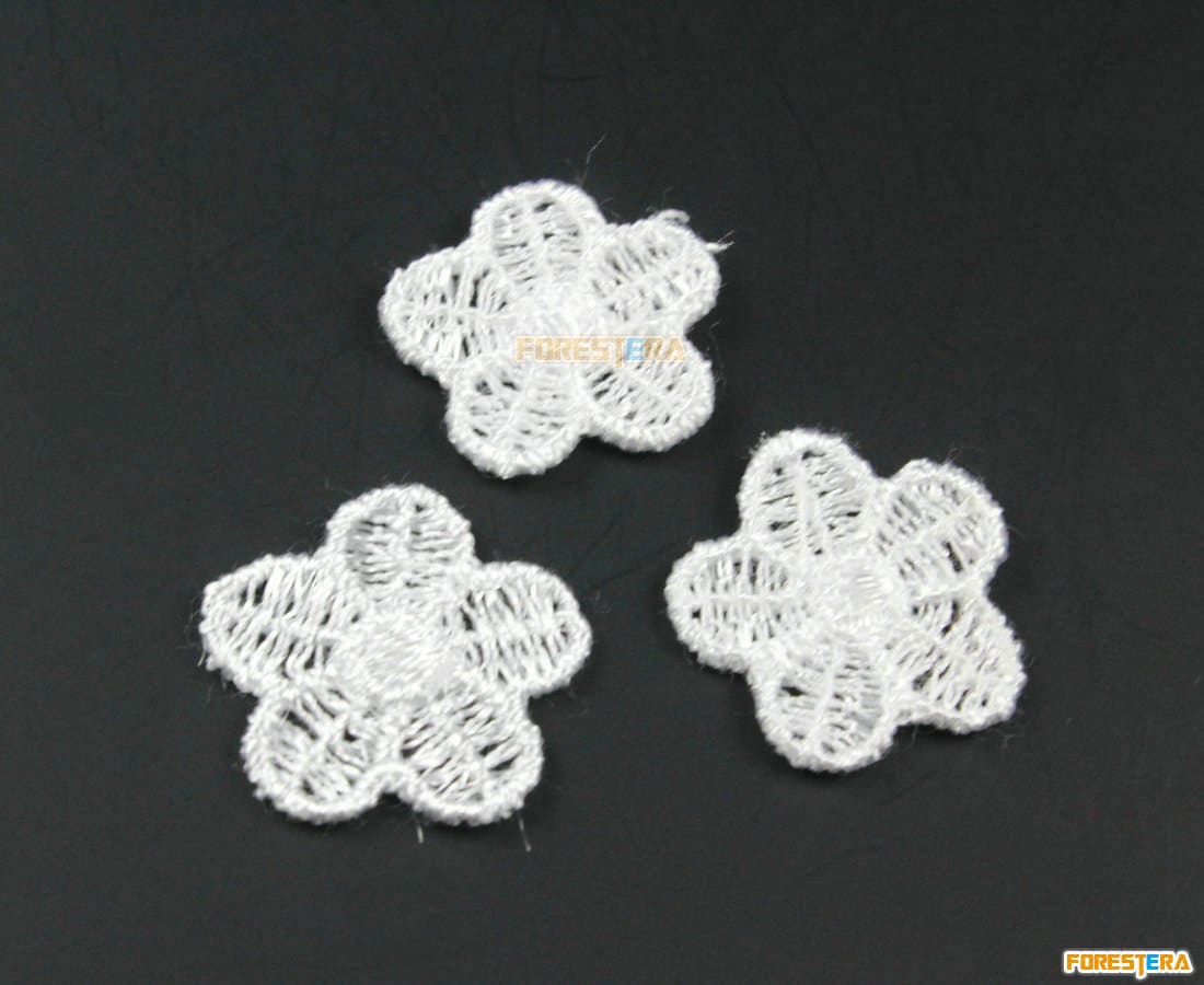20 Stück Blume Spitze Applikation Weiß Terylen Bestickt Patch 2cm | Lace183 20 Stück Blume Spitze Applikation Weiß Terylen Bestickt Patch 2cm | Lace183 von ForestEra