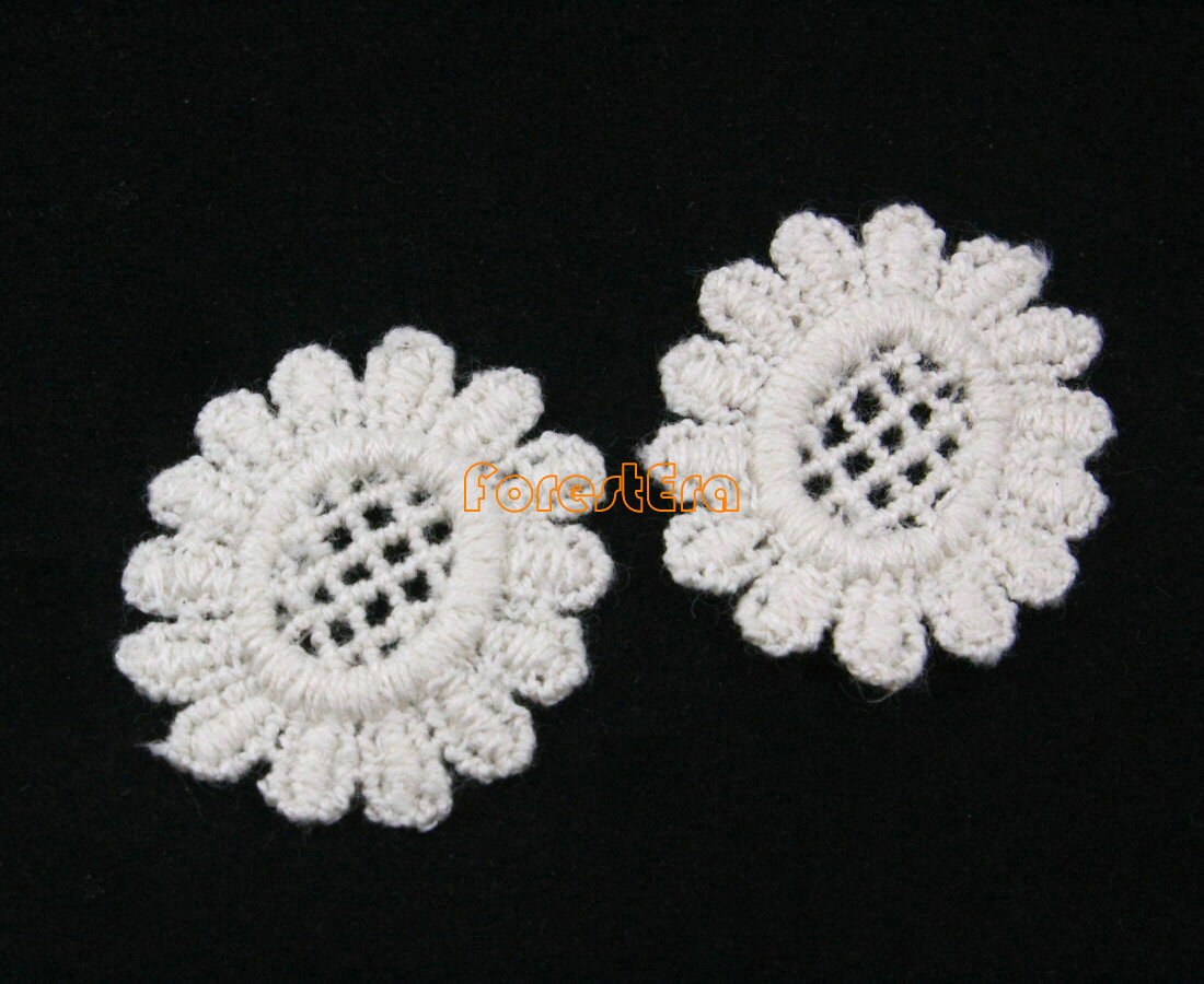 20 Stück Elfenbein Beige Spitze Applikationen Floral Bestickt Patches Sonnenblume 27x23mm | Lace16-25043 20 Stück Elfenbein Beige Spitze Applikationen Floral Bestickt Patches Sonnenblume 27x23mm | Lace16-25043 von ForestEra