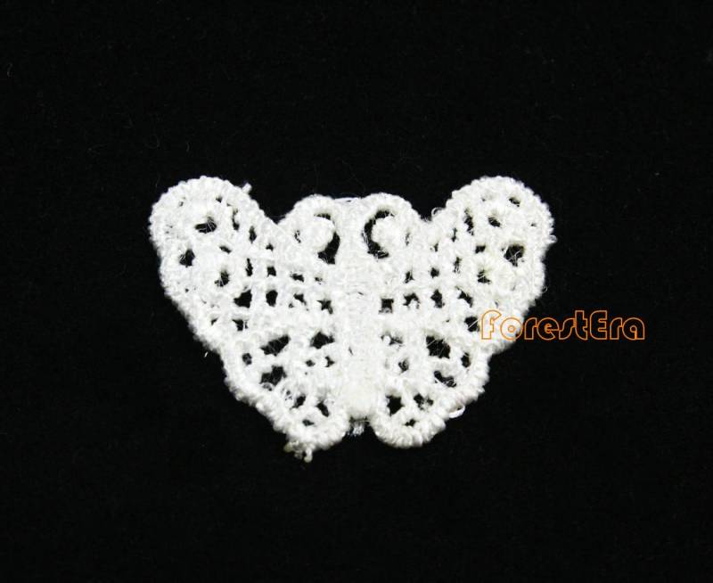 20 Stück Weiße Spitze Applikationen Floral Bestickt Patches Schmetterling 28x20mm | Lace34-25211 20 Stück Weiße Spitze Applikationen Floral Bestickt Patches Schmetterling 28x20mm | Lace34-25211 von ForestEra