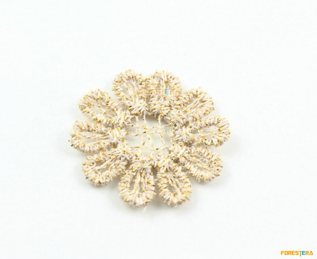 30 Stück Blume Spitze Applikation Gold Baumwolle Bestickt Patch 2cm | Lace175 30 Stück Blume Spitze Applikation Gold Baumwolle Bestickt Patch 2cm | Lace175 von ForestEra