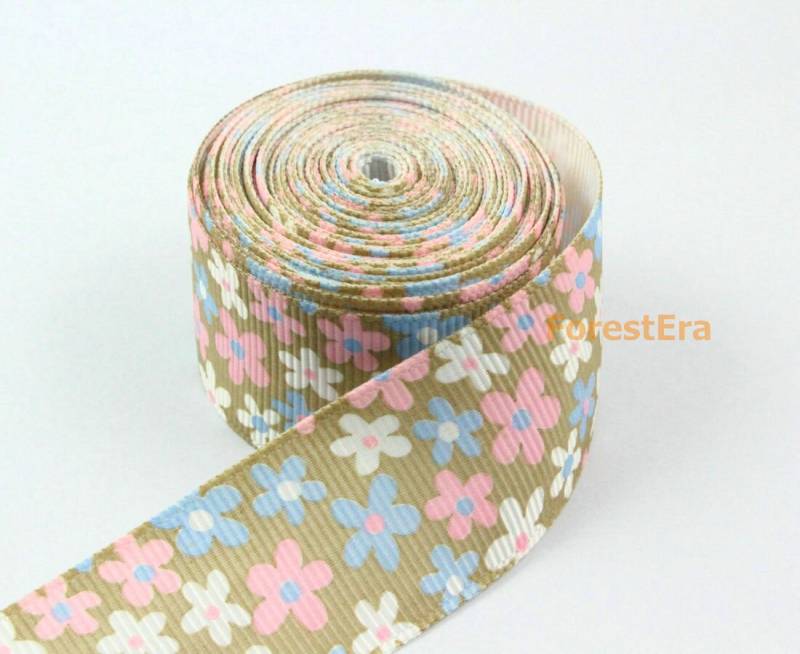 4 Yards 1 Zoll Blume Gedruckt Band Haarband Grosgrain | Lwd16 4 Yards 1 Zoll Blume Gedruckt Band Haarband Grosgrain | Lwd16 von ForestEra