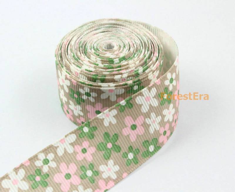 4 Yards 1 Zoll Blume Gedruckt Band Haarband Grosgrain | Lwd17 4 Yards 1 Zoll Blume Gedruckt Band Haarband Grosgrain | Lwd17 von ForestEra