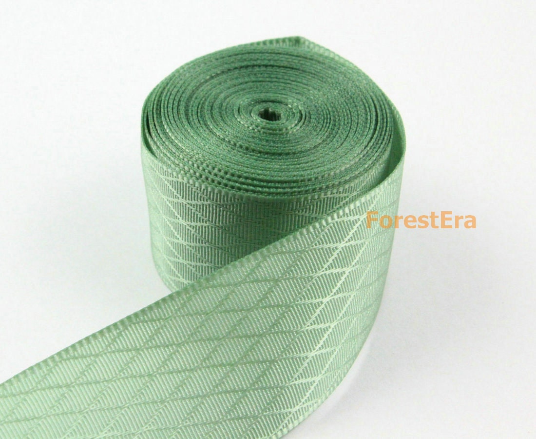 4 Yards 7/8 Zoll Matcha Grün Rhombic Band Haar Grosgrain | Lwd46 von ForestEra