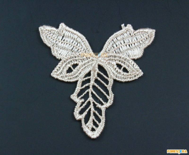 5 Stück Blatt Spitze Applikation Beige Terylene Bestickt Patch 6x5cm | Lace197 5 Stück Blatt Spitze Applikation Beige Terylene Bestickt Patch 6x5cm | Lace197 von ForestEra