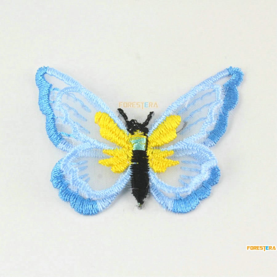 5 Stück Blau Schmetterling Spitze Applikation Terylen Bestickt Patch 5, 5 X 4 cm | Lace556 5 Stück Blau Schmetterling Spitze Applikation Terylen Bestickt Patch 5, 5 X 4 cm | Lace556 von ForestEra