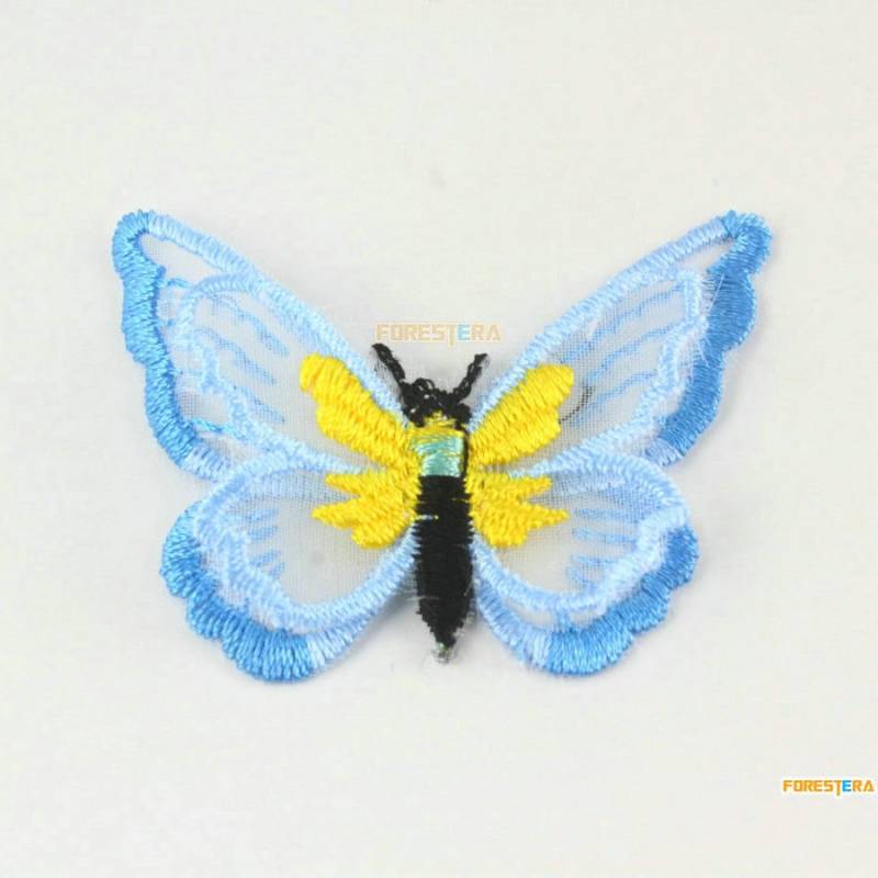 5 Stück Blau Schmetterling Spitze Applikation Terylen Bestickt Patch 5, 5 X 4 cm | Lace556 5 Stück Blau Schmetterling Spitze Applikation Terylen Bestickt Patch 5, 5 X 4 cm | Lace556 von ForestEra
