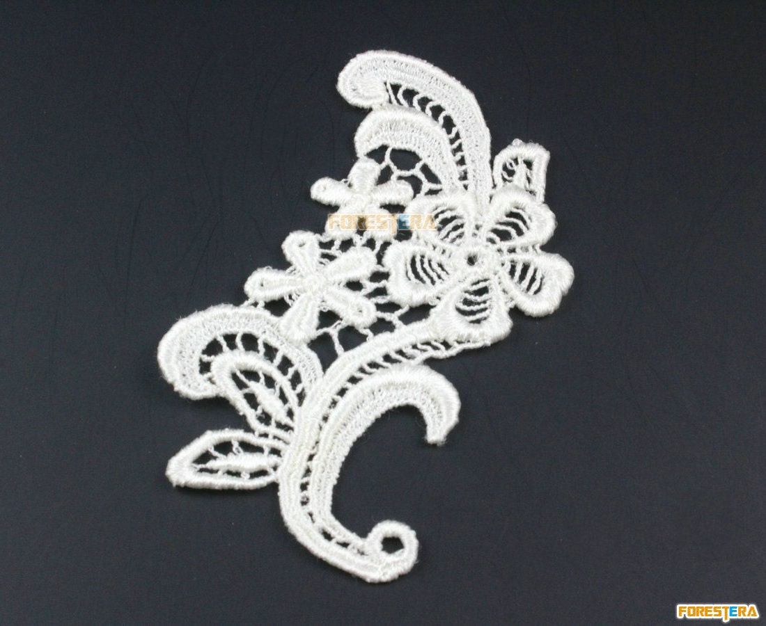 5 Stück Blume Spitze Applikation Weiß Terylen Bestickt Patch 11, 4, 5 cm | Lace206 5 Stück Blume Spitze Applikation Weiß Terylen Bestickt Patch 11, 4, 5 cm | Lace206 von ForestEra
