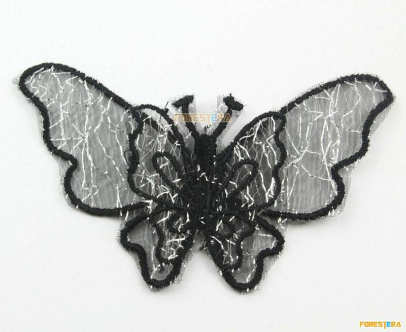 5 Stück Schmetterling Spitze Applikation Schwarz Terylen Bestickt Patch 10x6cm | Lace139 5 Stück Schmetterling Spitze Applikation Schwarz Terylen Bestickt Patch 10x6cm | Lace139 von ForestEra