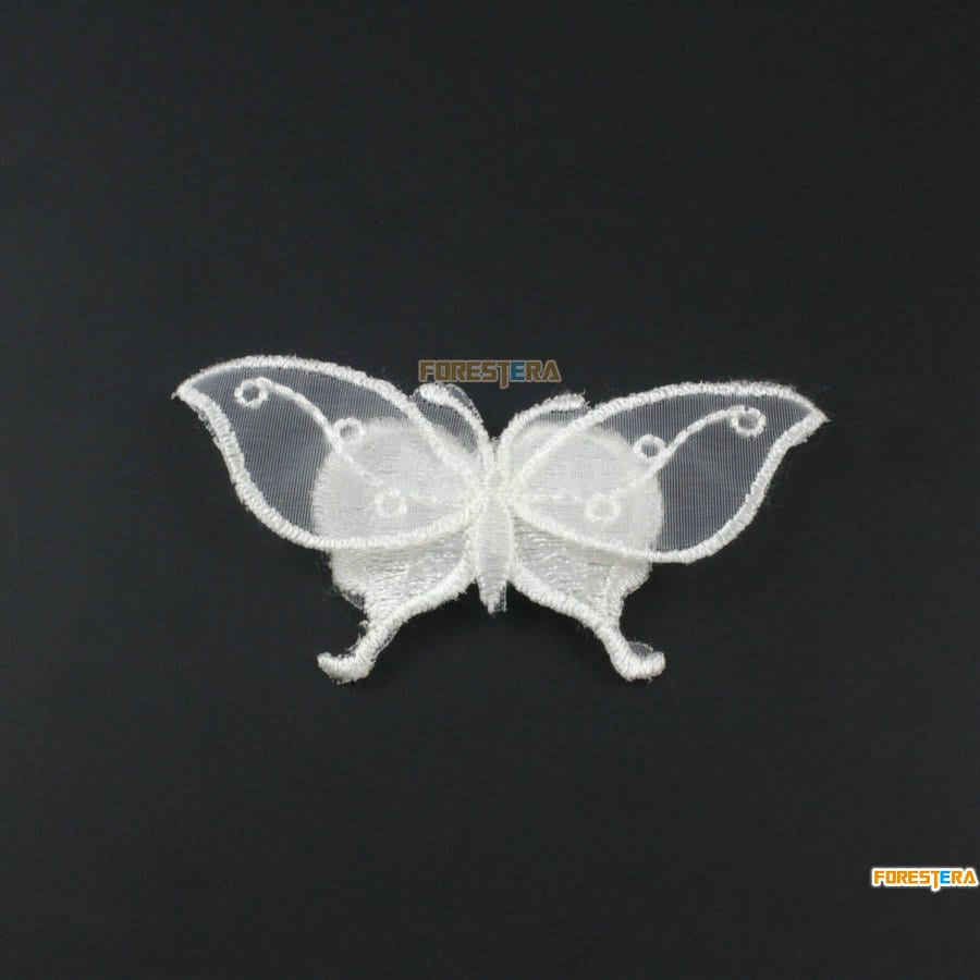 5 Stück Schmetterling Spitze Applikation Weiß Terylen Bestickt Patch 4x7cm | Lace563 5 Stück Schmetterling Spitze Applikation Weiß Terylen Bestickt Patch 4x7cm | Lace563 von ForestEra