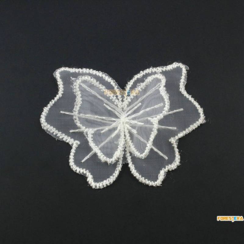 5 Stück Schmetterling Spitze Applikation Weiß Terylen Bestickt Patch 5x6cm | Lace562 5 Stück Schmetterling Spitze Applikation Weiß Terylen Bestickt Patch 5x6cm | Lace562 von ForestEra