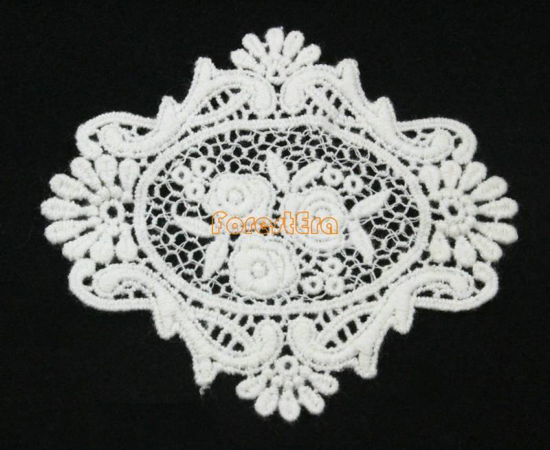 5 Stück Weiße Spitze Applikationen Floral Bestickt Patches Blumen 88x78mm | Lace19-25051 5 Stück Weiße Spitze Applikationen Floral Bestickt Patches Blumen 88x78mm | Lace19-25051 von ForestEra