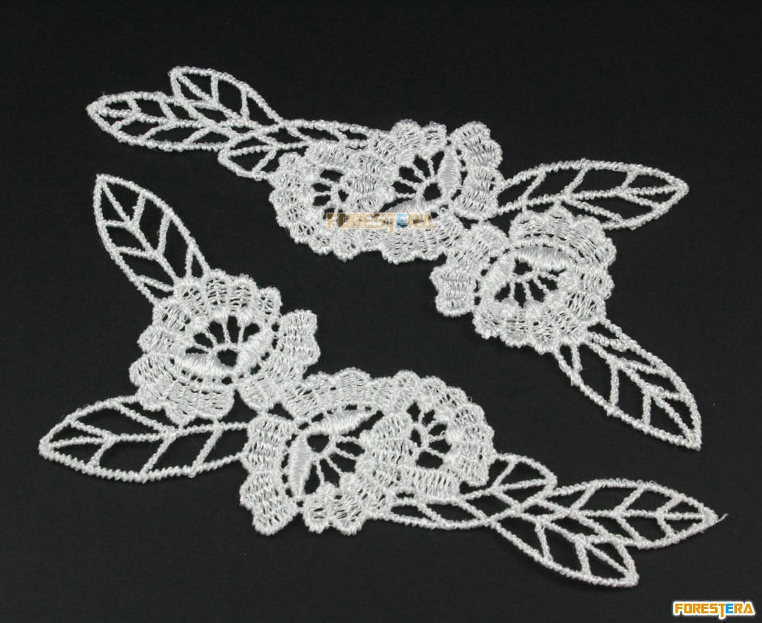 6 Stück Blume Spitze Applikation Weiß Terylen Bestickt Patch 11, 5 X 5 cm | Lace401 6 Stück Blume Spitze Applikation Weiß Terylen Bestickt Patch 11, 5 X 5 cm | Lace401 von ForestEra