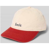 Forét Basecap mit Label-Stitching Modell 'HAWK' in Offwhite, Größe 1 von Forét