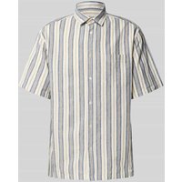 Forét Loose Fit Freizeithemd aus Baumwoll-Leinen-Mix Modell 'COSMOS' in Offwhite, Größe XXL Forét Loose Fit Freizeithemd aus Baumwoll-Leinen-Mix Modell 'COSMOS' in Offwhite, Größe XXL von Forét