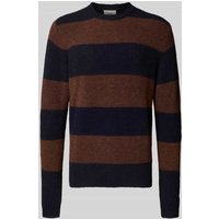 Forét Strickpullover mit Leinen-Anteil Modell 'ALPINE' in Dunkelblau, Größe XL von Forét