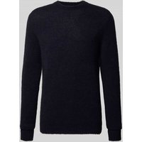 Forét Strickpullover mit Leinen-Anteil Modell 'ALPINE' in Dunkelblau, Größe XXL von Forét