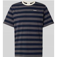 Forét T-Shirt aus Escorial Wolle mit Logo-Stitching Modell 'RAY' in Anthrazit, Größe XL von Forét