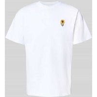 Forét T-Shirt mit Motiv-Stitching Modell 'TOURNESOL' in Weiss, Größe XXL Forét T-Shirt mit Motiv-Stitching Modell 'TOURNESOL' in Weiss, Größe XXL von Forét