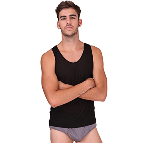 Forever Angel Muskel-Shirt aus Seide, für Herren Gr. X-Large, schwarz Forever Angel Muskel-Shirt aus Seide, für Herren Gr. X-Large, schwarz von Forever Angel-Herren Tops
