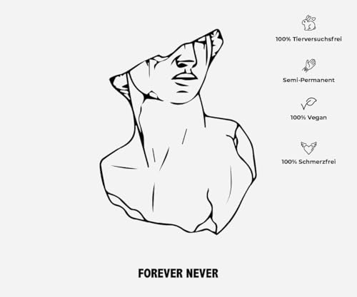 Statue - David - Forever Never® | Temporäre Tattoos für Erwachsene - Hält bis zu 2 Wochen | vegan, wasserfest, EU-zertifiziert von Forever Never