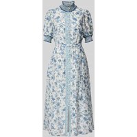 Forever New Tailliertes Abendkleid aus Lyocell-Mix mit Leinen-Anteil Modell 'Rochelle' in Hellblau, Größe 38 von Forever New