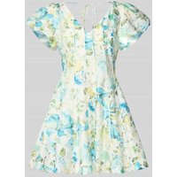 Forever New Ausgestelltes Cocktailkleid aus Lyocell-Mix mit Leinen-Anteil Modell 'CAMDEN' in Bleu, Größe 40 von Forever New