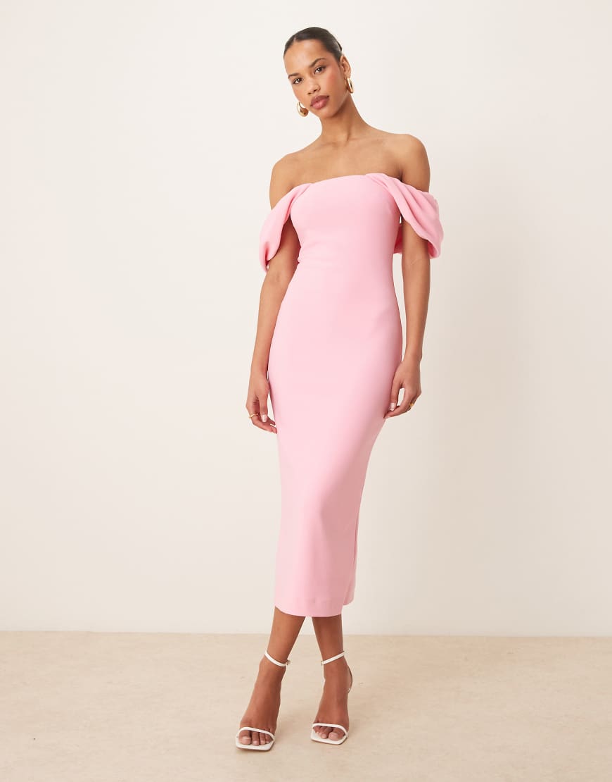 Forever New - Midaxi-Kleid in Rosa mit Bubble-Detail von Forever New