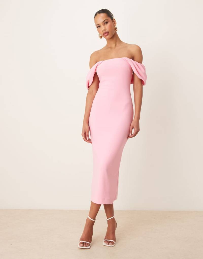 Forever New - Midaxi-Kleid in Rosa mit Bubble-Detail von Forever New