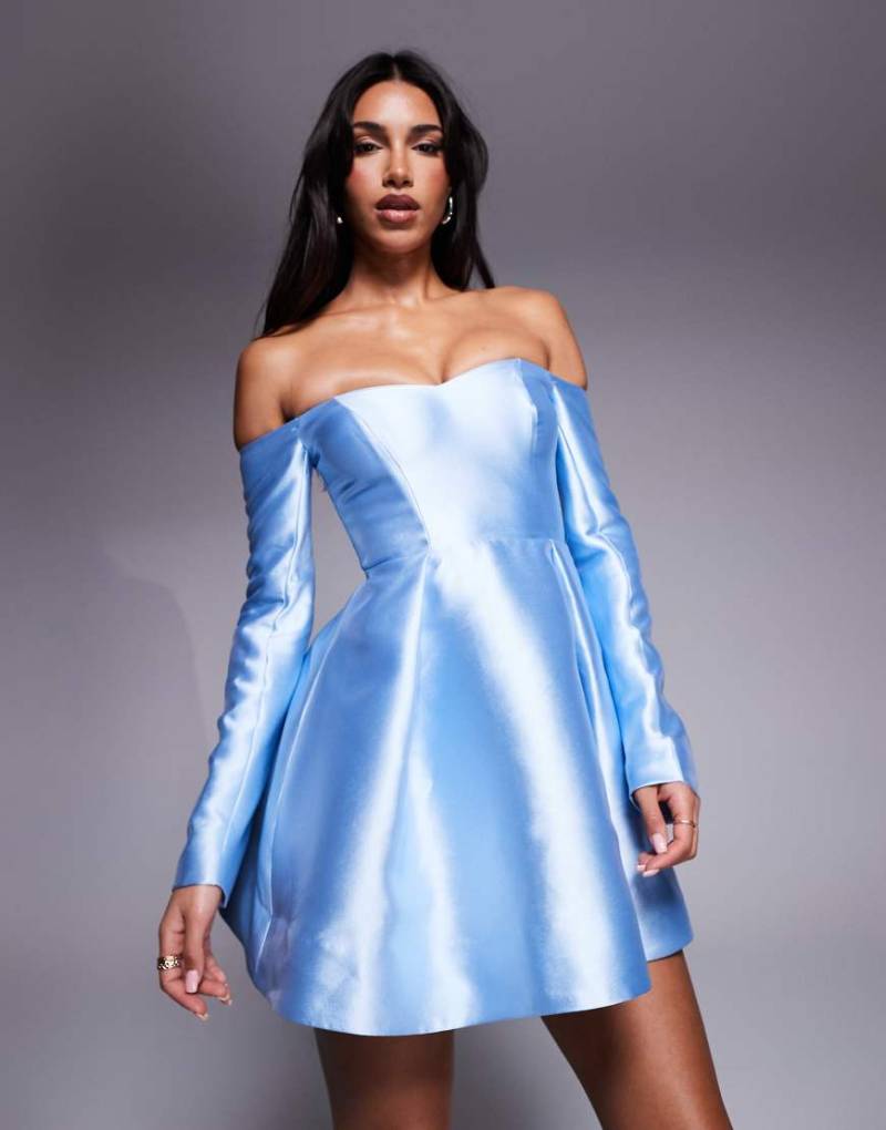 Forever New - Strukturiertes Minikleid in sanftem Blau von Forever New