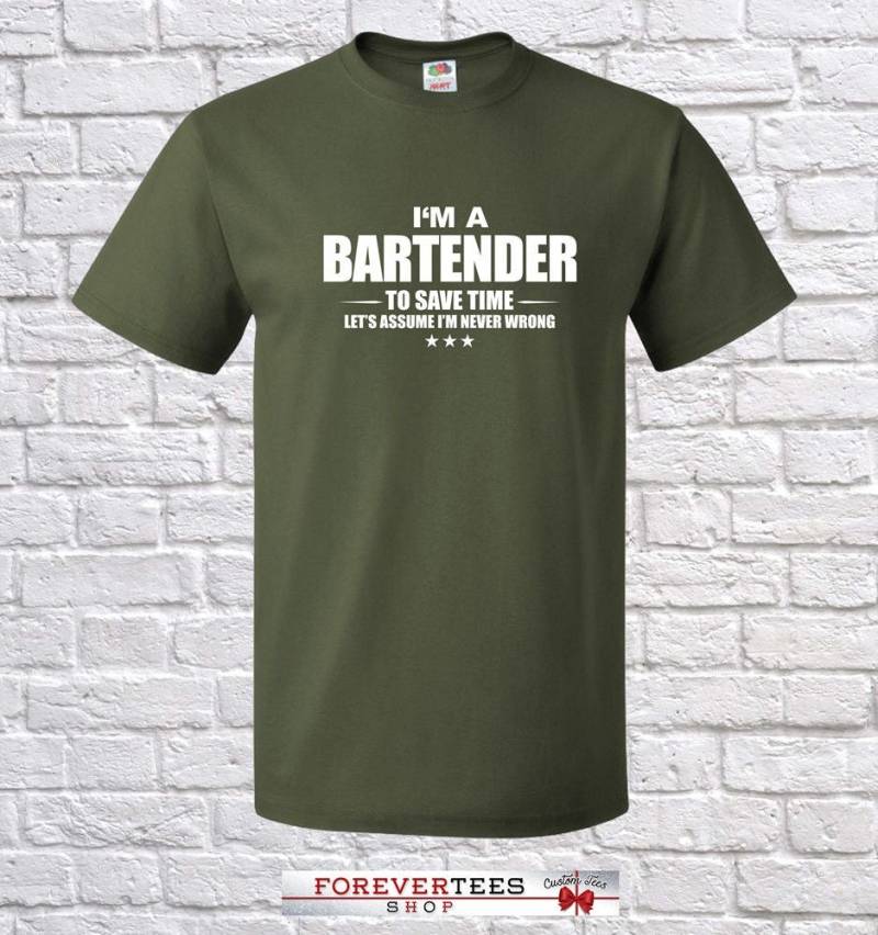 Barkeeper, Ich Bin Bartender Beruf Shirt, Barkeeper Weihnachtsgeschenk, Geburtstag von ForeverTeesShop