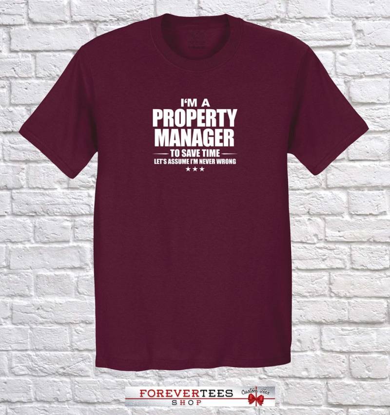 Property Manager, Ich Bin Manager Beruf Shirt, Weihnachten Geschenk, Geburtstag von ForeverTeesShop