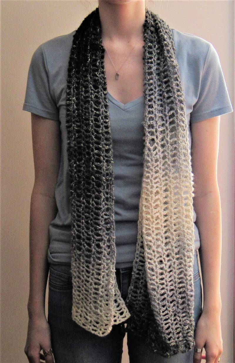 Handgehäkelte Schal Aus Baumwollmischung Leichte Open Weave Wrap von ForeverToCherish