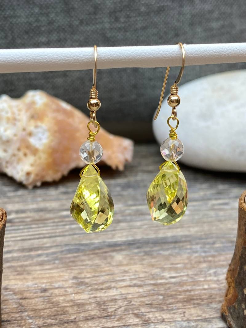 Zitronen Citrin Ohrringe Gold Fill Oder Sterling Silber, November Geburtsstein Zitronen Citrin Ohrringe Gold Fill Oder Sterling Silber, November Geburtsstein von ForeverbyShaks